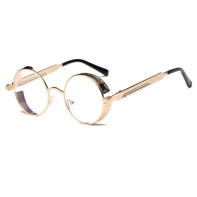 Retro Circular Unisex Steampunk Polarized Sunglasses - Image 16