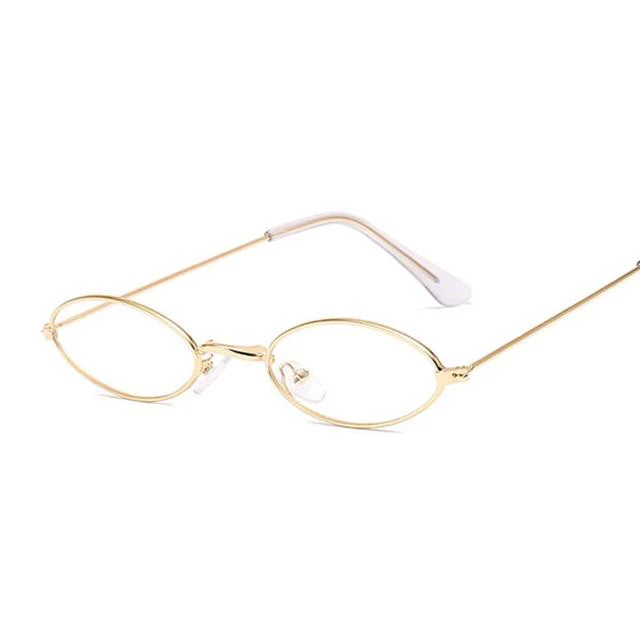Retro Small Oval Sunglasses for Women - Image 4