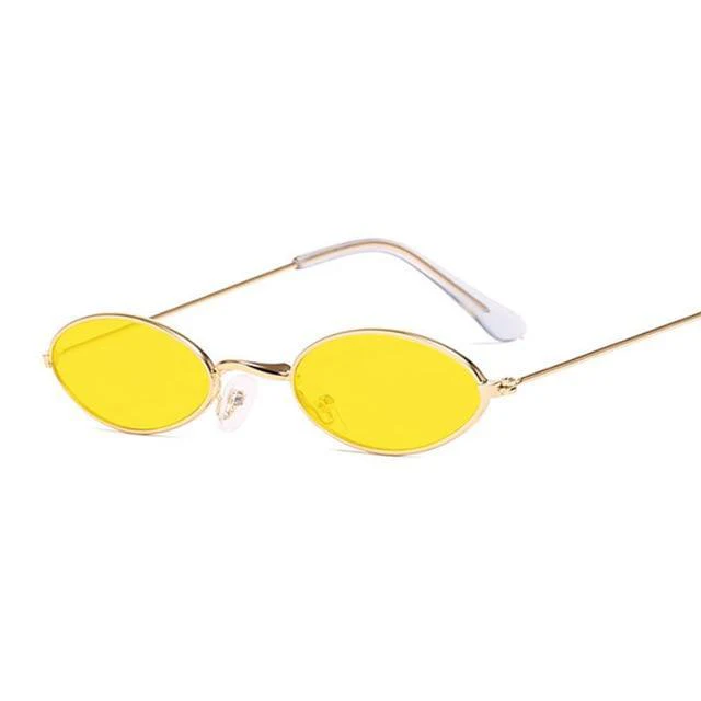 Retro Small Oval Sunglasses for Women - Image 6