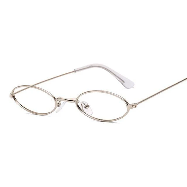 Retro Small Oval Sunglasses for Women - Image 7