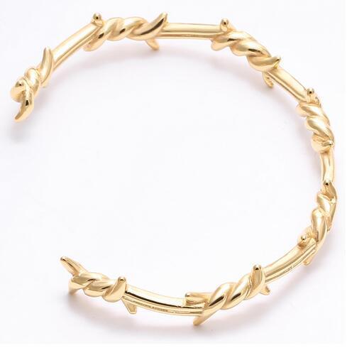 REX-   Twist thorns Cuff  Bracelet - Image 4