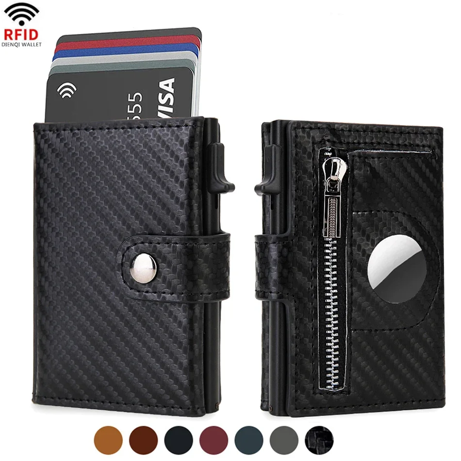 Maximum Carry RFID AirTag Wallet – Pop-Up Cards, Cash Compartment & Coin Pocket - Image 11