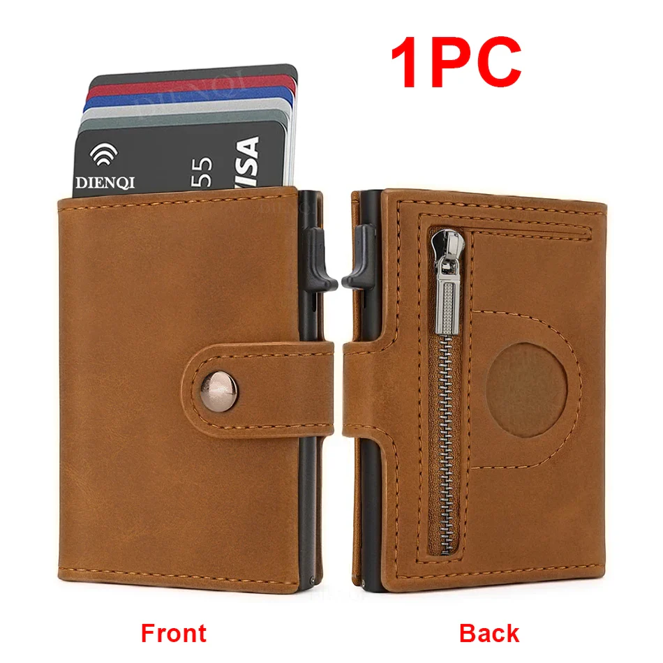 Maximum Carry RFID AirTag Wallet – Pop-Up Cards, Cash Compartment & Coin Pocket - Image 15