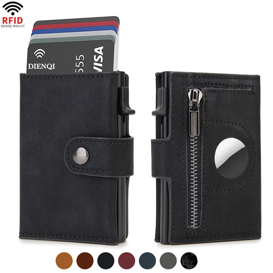 Maximum Carry RFID AirTag Wallet – Pop-Up Cards, Cash Compartment & Coin Pocket - Image 2