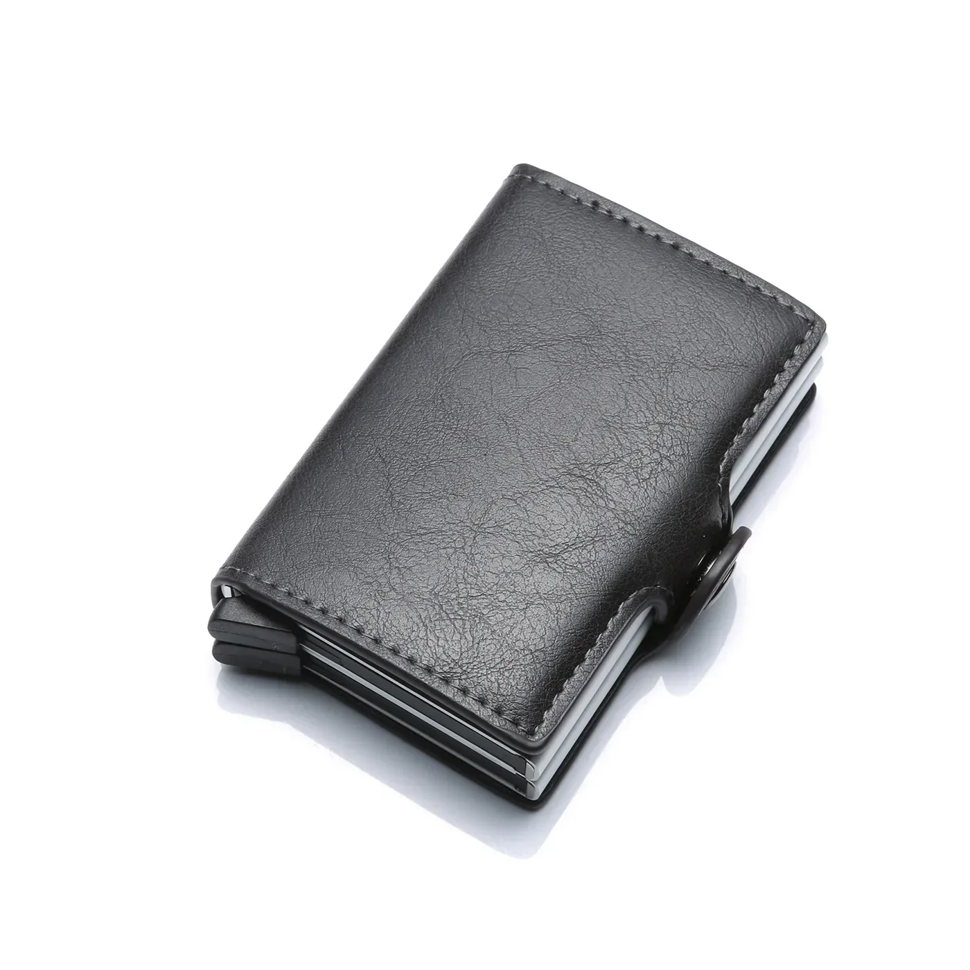 DoubleDeck 14 Cards Quick Pop-Up Access RFID Protection Mini Wallet - Image 12