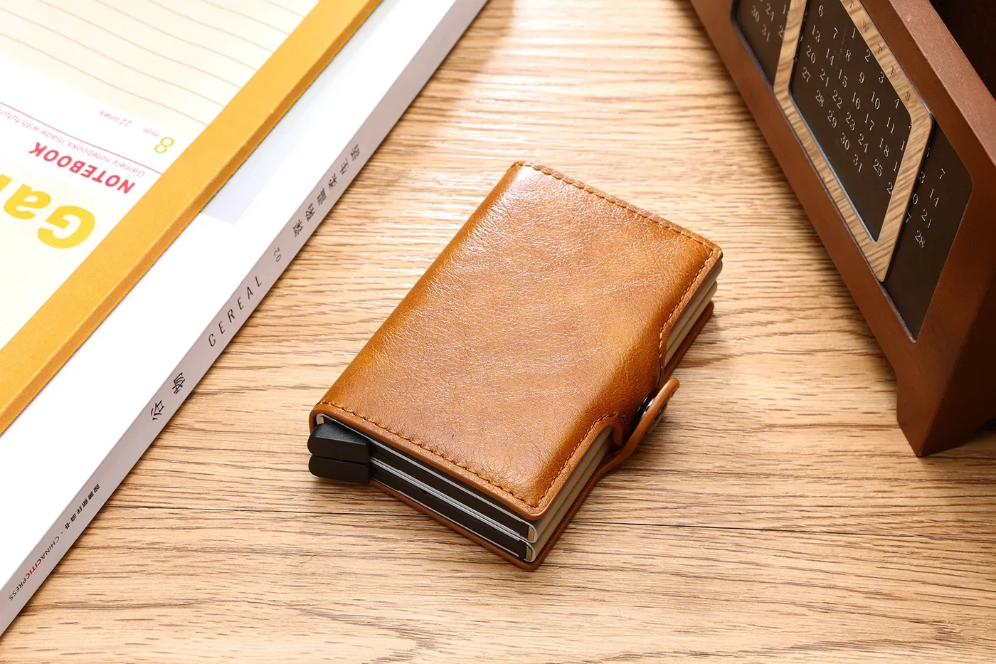 DoubleDeck 14 Cards Quick Pop-Up Access RFID Protection Mini Wallet - Image 23
