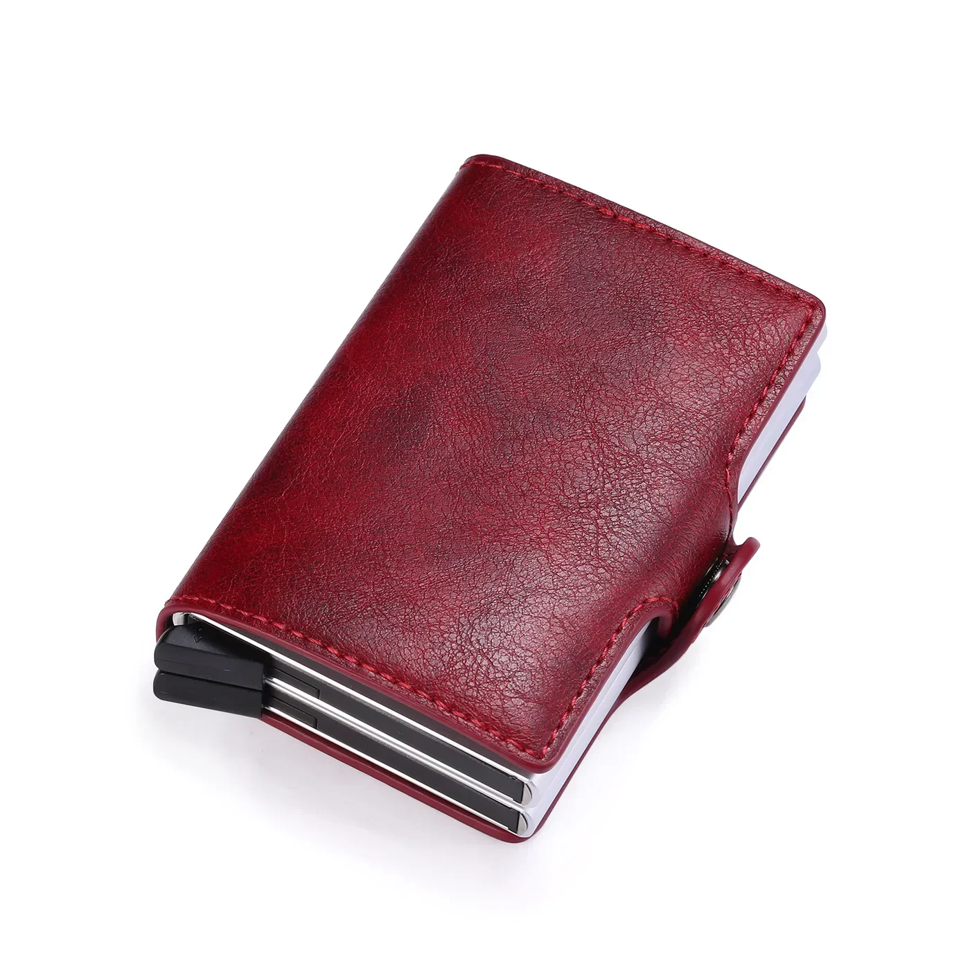 DoubleDeck 14 Cards Quick Pop-Up Access RFID Protection Mini Wallet - Image 24