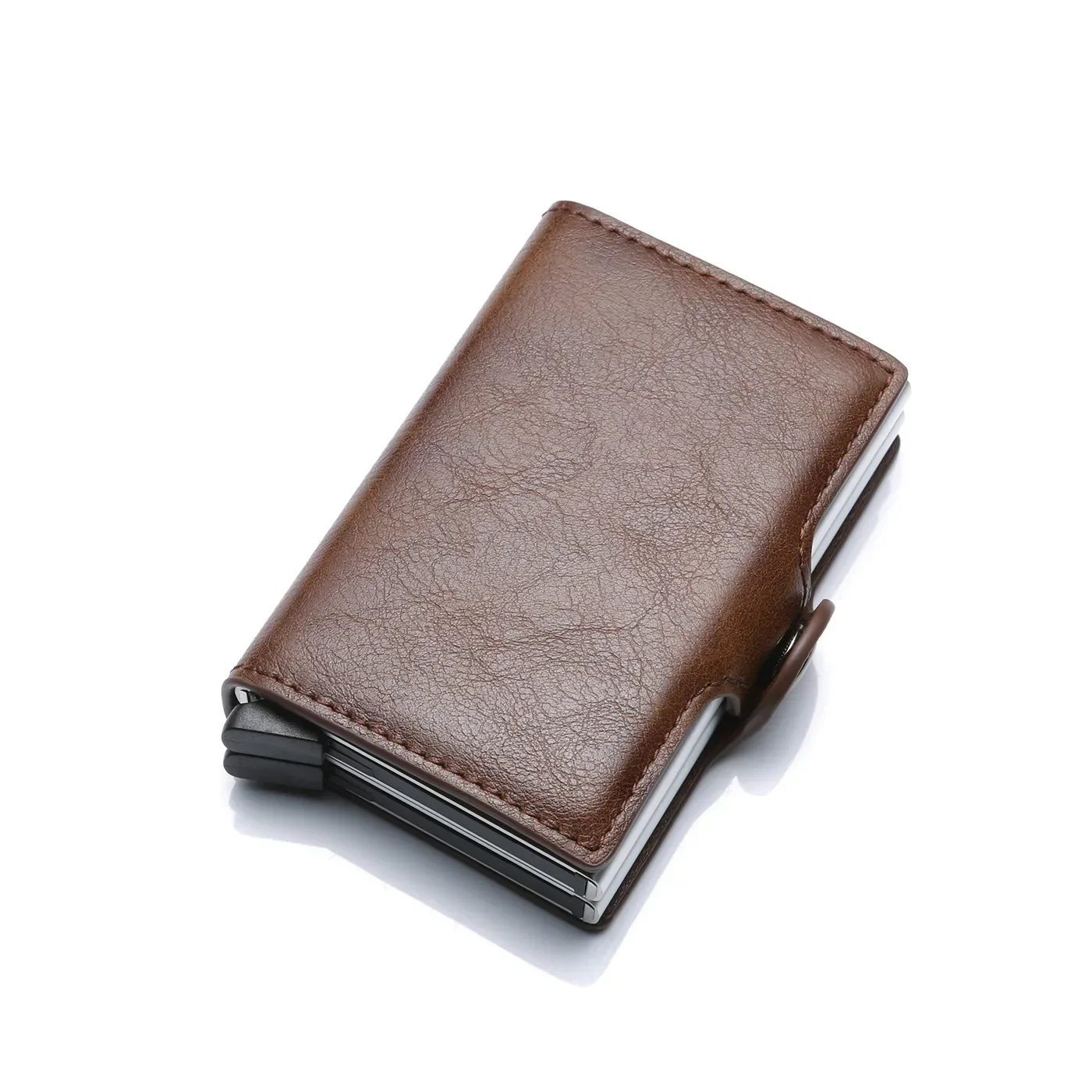 DoubleDeck 14 Cards Quick Pop-Up Access RFID Protection Mini Wallet - Image 26