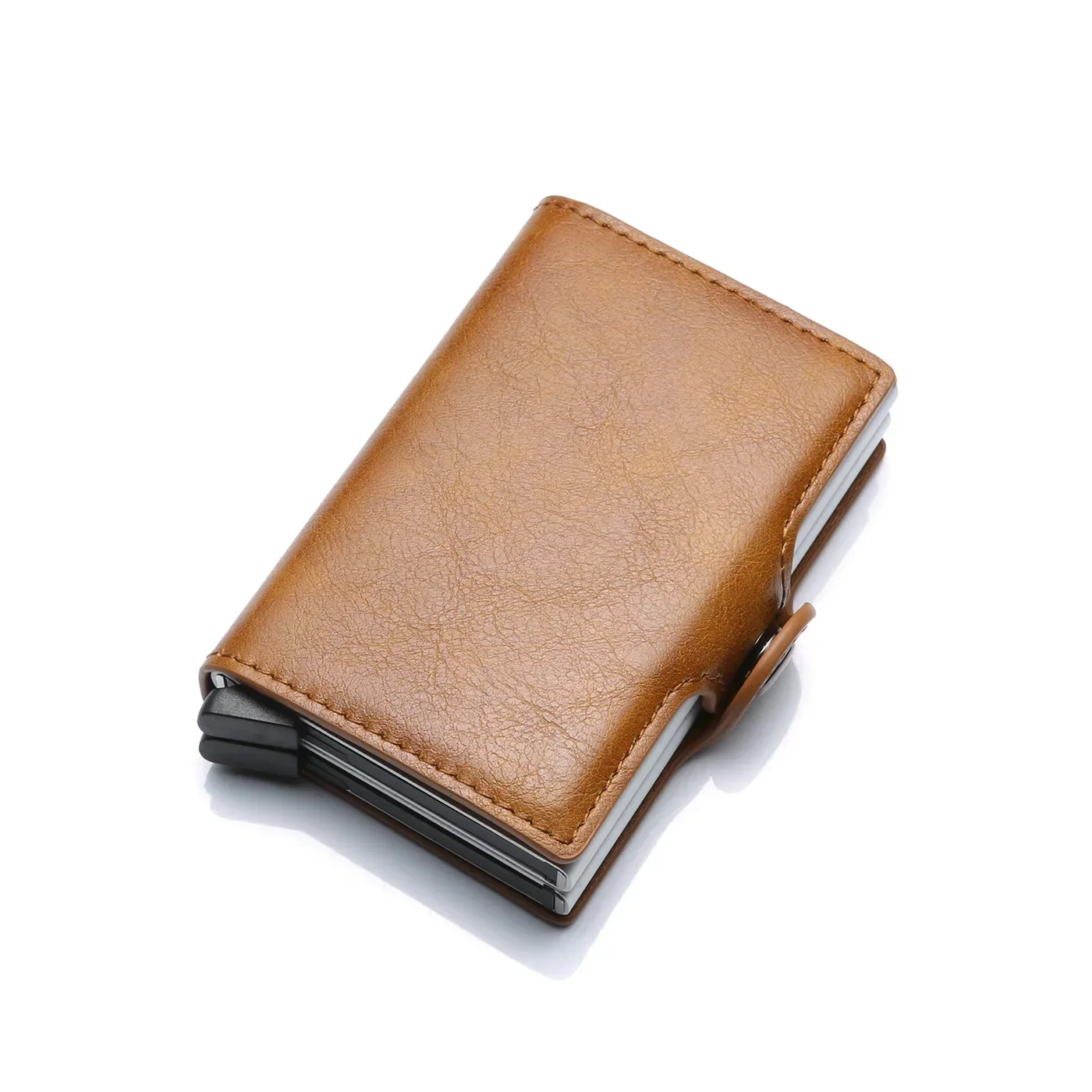 DoubleDeck 14 Cards Quick Pop-Up Access RFID Protection Mini Wallet - Image 29