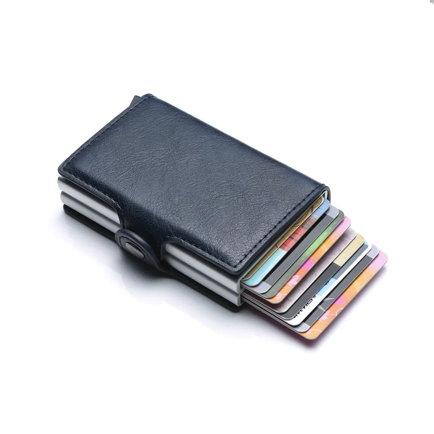 DoubleDeck 14 Cards Quick Pop-Up Access RFID Protection Mini Wallet - Image 9