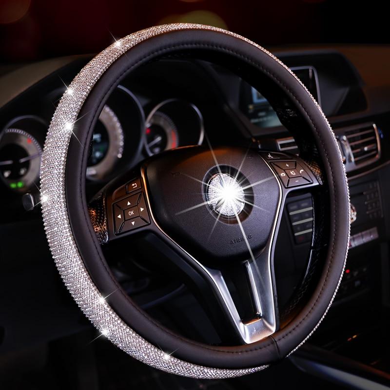 Rhinestones Crystal Car Steering Wheel Cover - Image 11