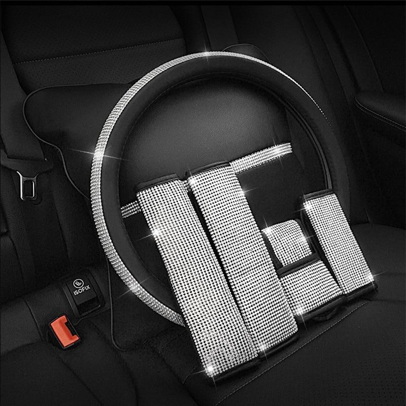 Rhinestones Crystal Car Steering Wheel Cover - Image 8