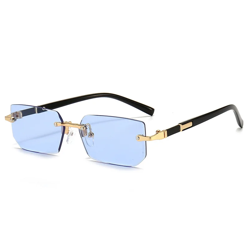 Modern Slim Rimless Impact-Resistant UV400 Lightweight Sunglasses - Image 14