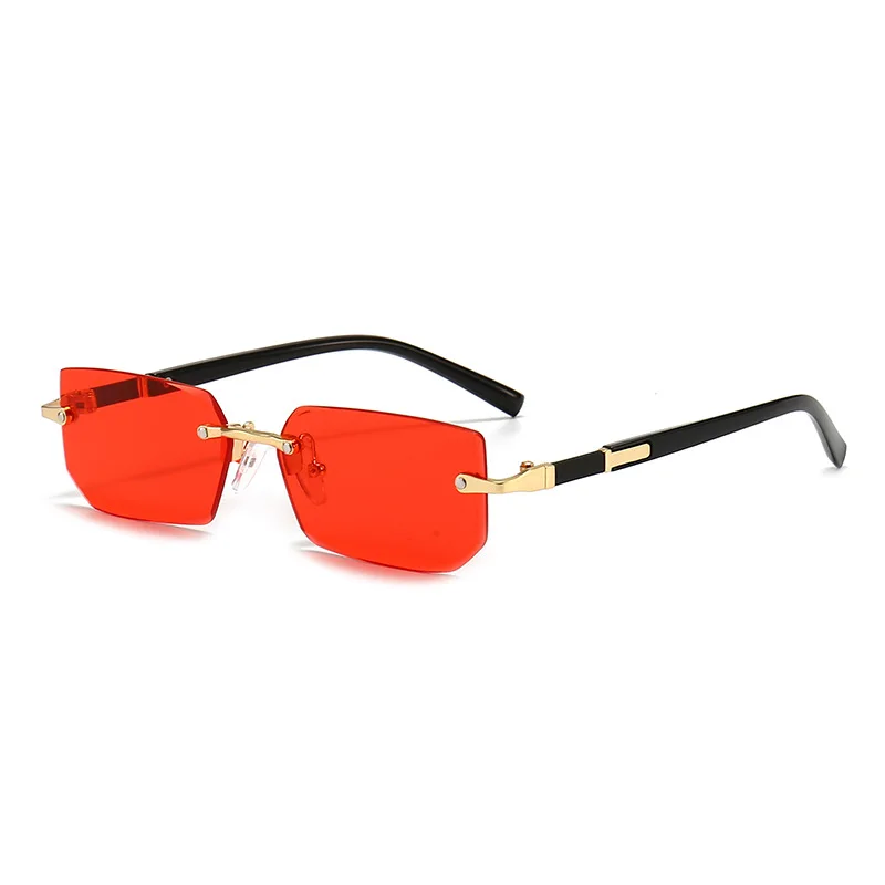 Modern Slim Rimless Impact-Resistant UV400 Lightweight Sunglasses - Image 15