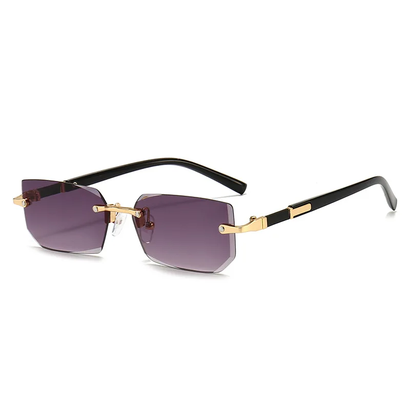 Modern Slim Rimless Impact-Resistant UV400 Lightweight Sunglasses - Image 16