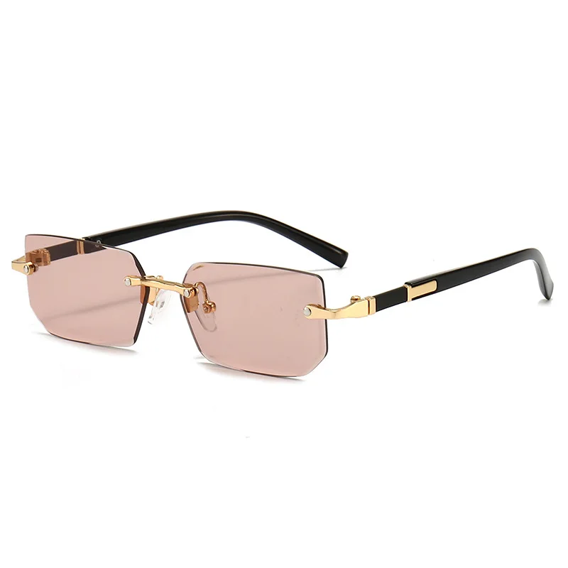 Modern Slim Rimless Impact-Resistant UV400 Lightweight Sunglasses - Image 17