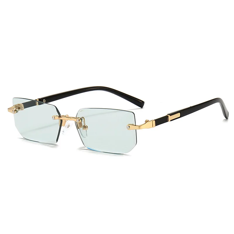 Modern Slim Rimless Impact-Resistant UV400 Lightweight Sunglasses - Image 20