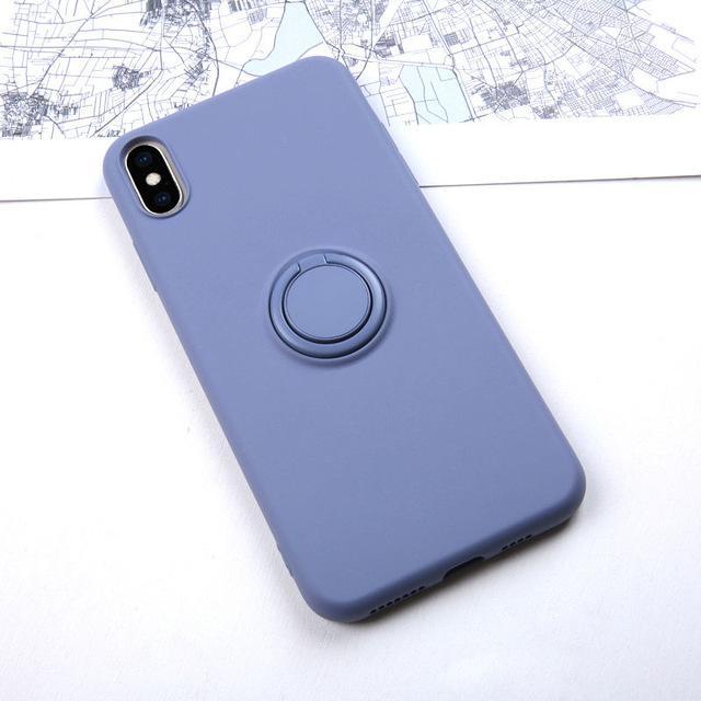 Ring Holder Silicone Case For iPhone - Image 11