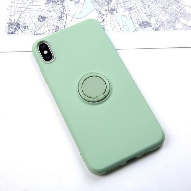 Ring Holder Silicone Case For iPhone - Image 5