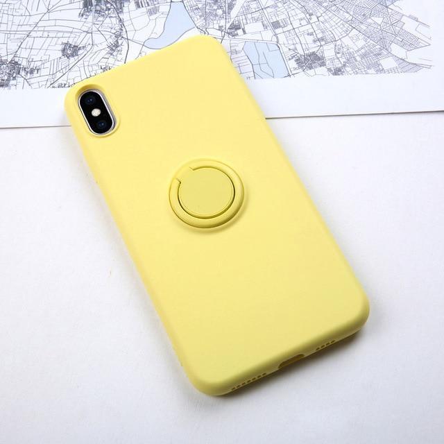 Ring Holder Silicone Case For iPhone - Image 7