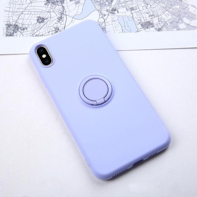 Ring Holder Silicone Case For iPhone - Image 8