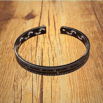 ROLO - Open Ruler Bracelet   316L Titanium Steel - Image 6