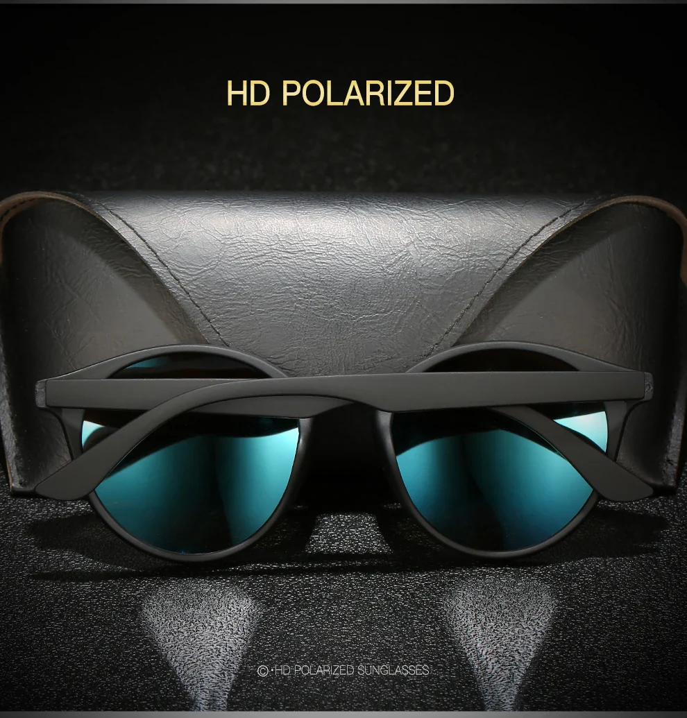 RetroRound Designer Polarized Driving Sunglasses UV400 - Image 10