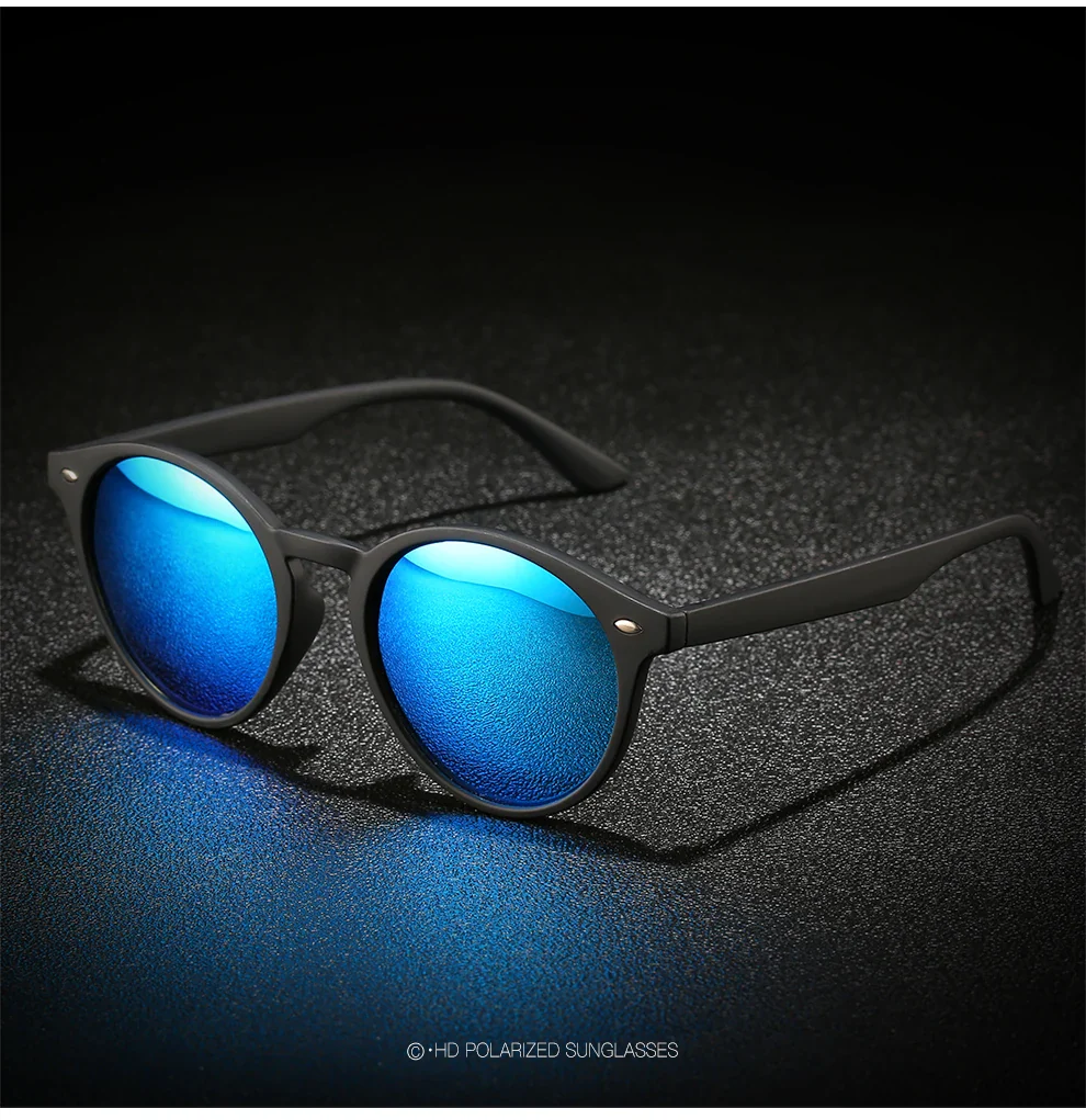 RetroRound Designer Polarized Driving Sunglasses UV400 - Image 11