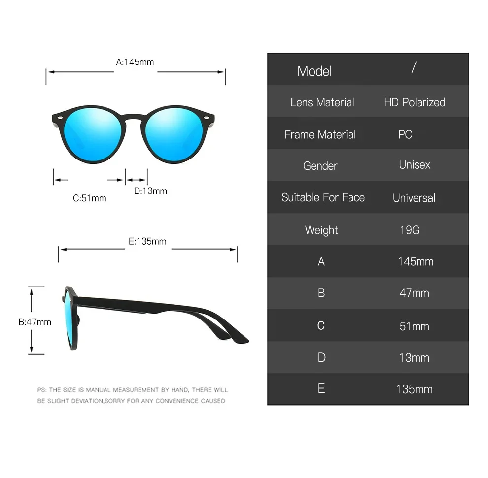 RetroRound Designer Polarized Driving Sunglasses UV400 - Image 13