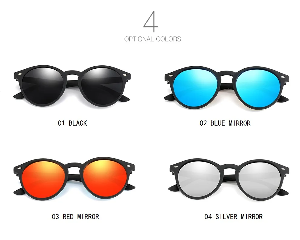 RetroRound Designer Polarized Driving Sunglasses UV400 - Image 17