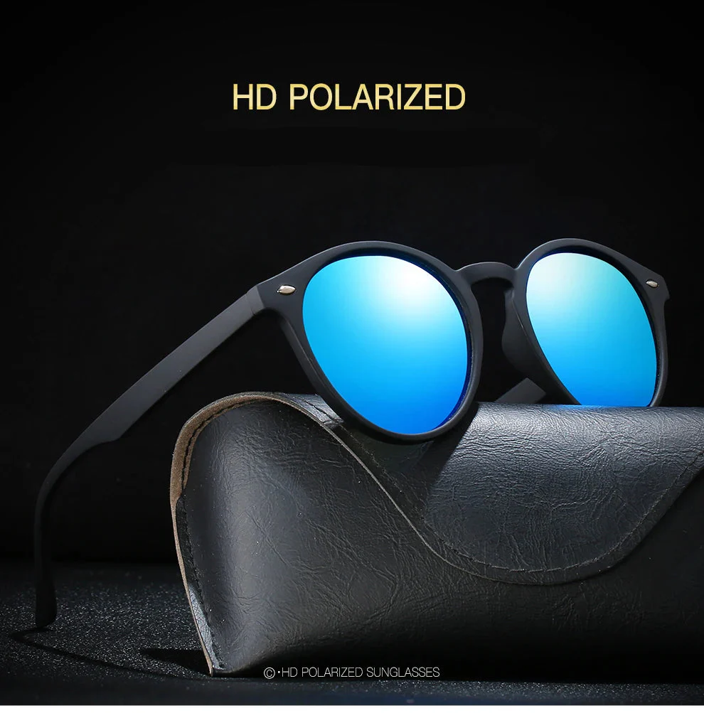 RetroRound Designer Polarized Driving Sunglasses UV400 - Image 8