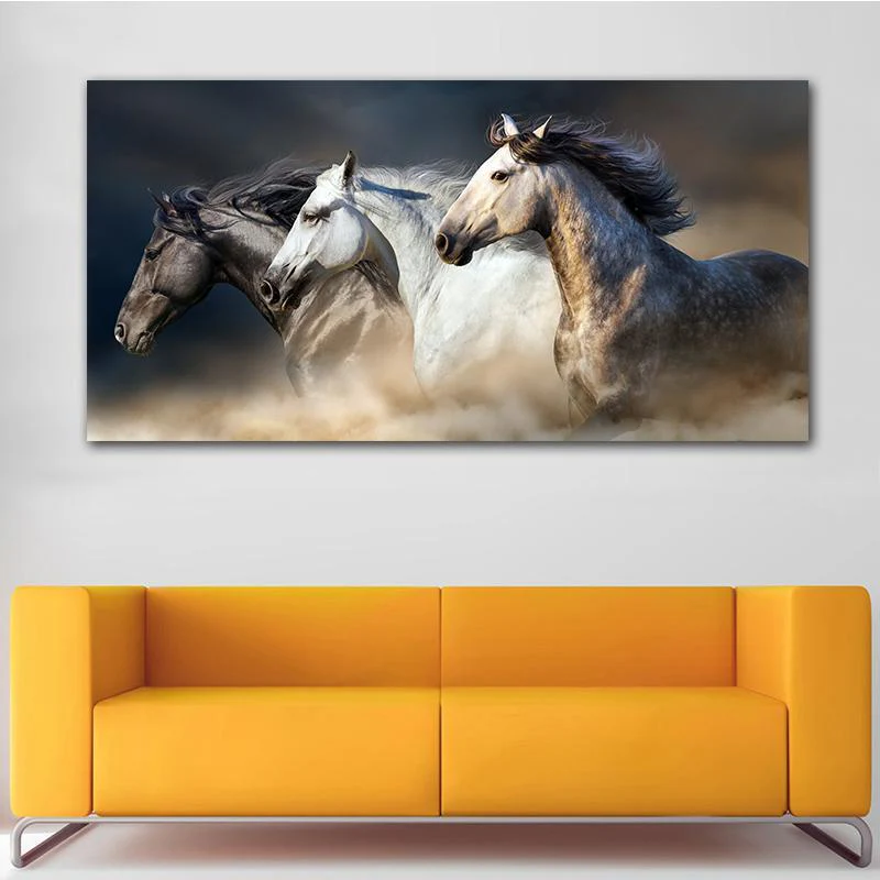 Running Horses Canvas Wall Art - Image 4
