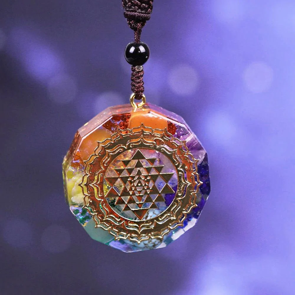 Orgonite Pendant With Sacred Geometry