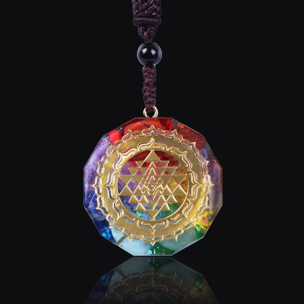 Orgonite Pendant With Sacred Geometry - Image 2