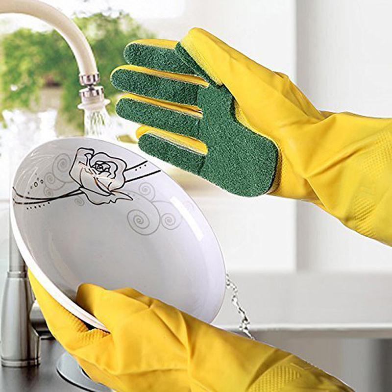 SCRUB SPONGE CLEANING GLOVES - Image 3