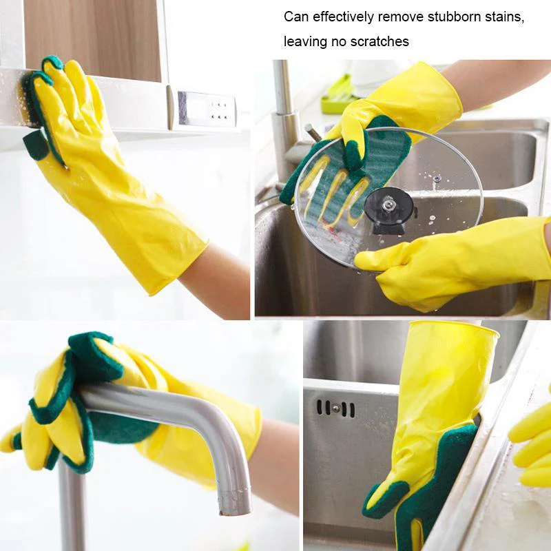 SCRUB SPONGE CLEANING GLOVES - Image 5