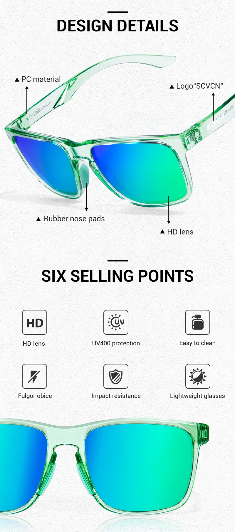 Featherlight Glare Reduction & Impact-Resistant Polarized UV400 Sunglasses - Image 11