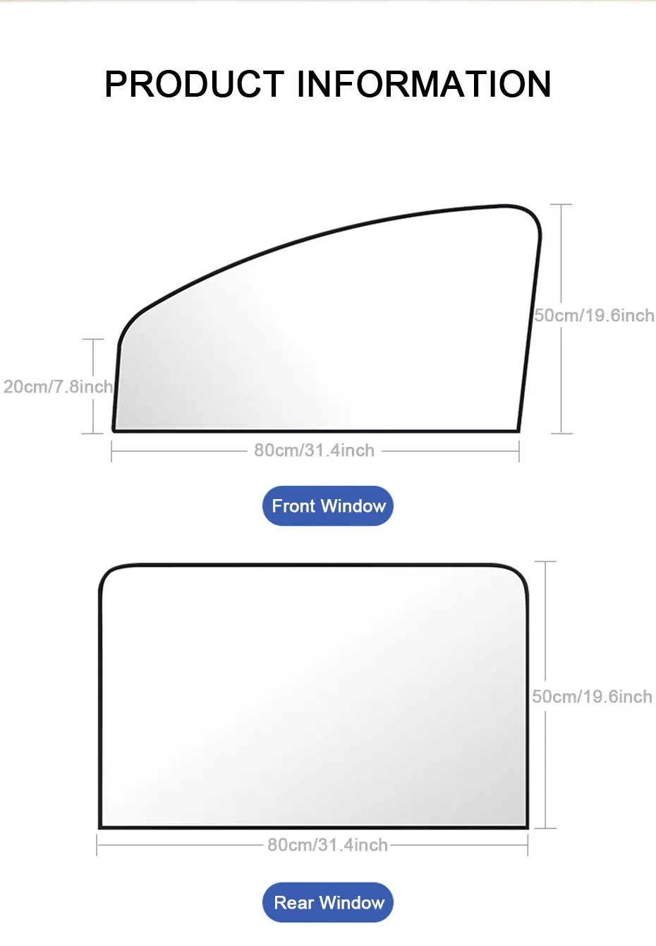 Universal Car Side Window Sunshades- 100% UV Block with Rearview Gap & Window-Operable Design - Image 13