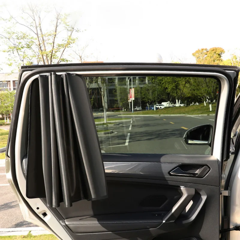 Universal Car Side Window Sunshades- 100% UV Block with Rearview Gap & Window-Operable Design - Image 3