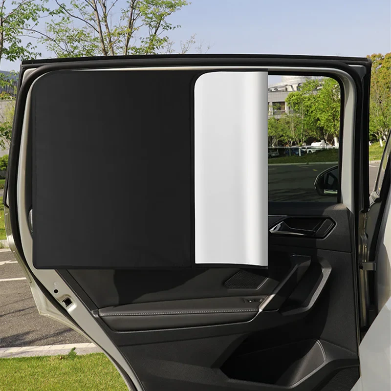 Universal Car Side Window Sunshades- 100% UV Block with Rearview Gap & Window-Operable Design - Image 4