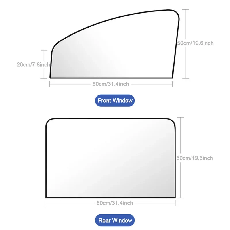 Universal Car Side Window Sunshades- 100% UV Block with Rearview Gap & Window-Operable Design - Image 6