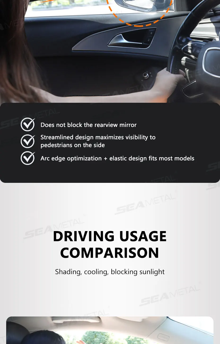 Glare Reduction & Skin Protection Electrostatic Car Window UV Blocking Sun Shade - Image 10