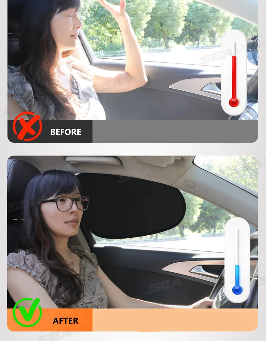 Glare Reduction & Skin Protection Electrostatic Car Window UV Blocking Sun Shade - Image 11