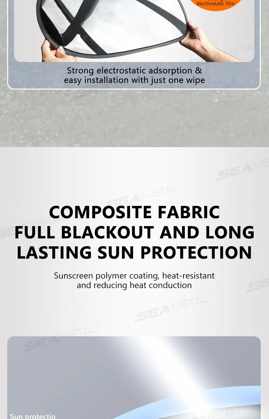 Glare Reduction & Skin Protection Electrostatic Car Window UV Blocking Sun Shade - Image 13