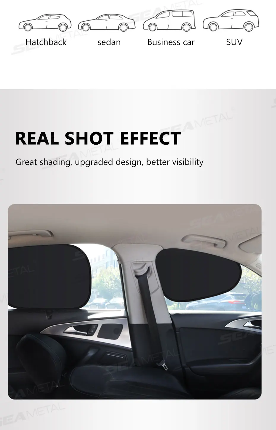 Glare Reduction & Skin Protection Electrostatic Car Window UV Blocking Sun Shade - Image 20