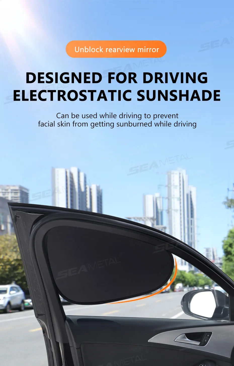 Glare Reduction & Skin Protection Electrostatic Car Window UV Blocking Sun Shade - Image 7