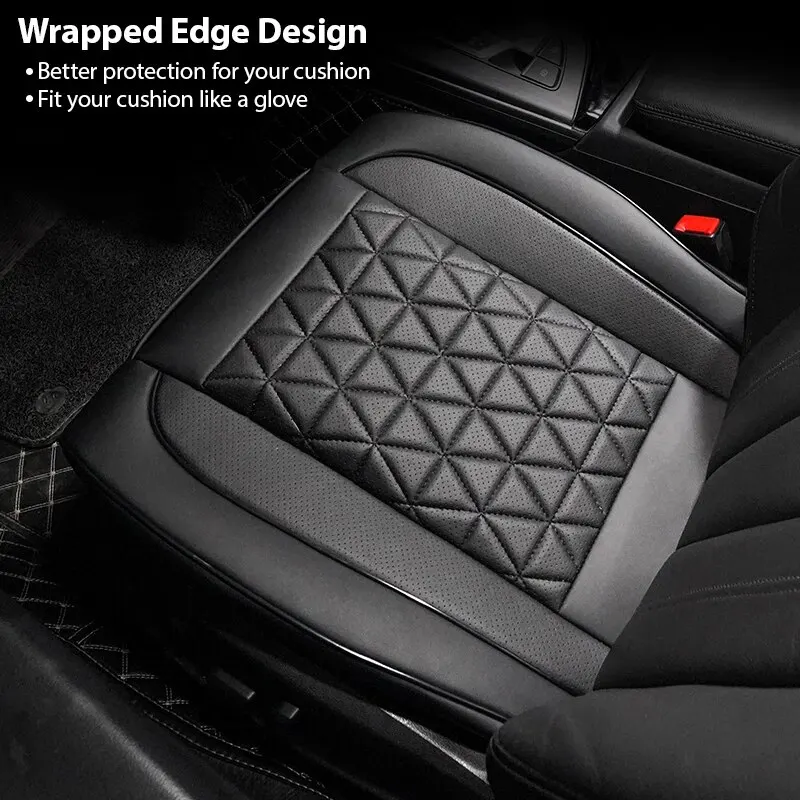 Deluxe PU Leather Car Seat Cover – Padded, Breathable & Universal Fit - Image 2