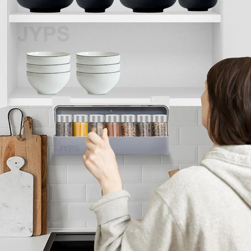 Self-adhesive Hidden Spice Organizer Drawer - Image 15