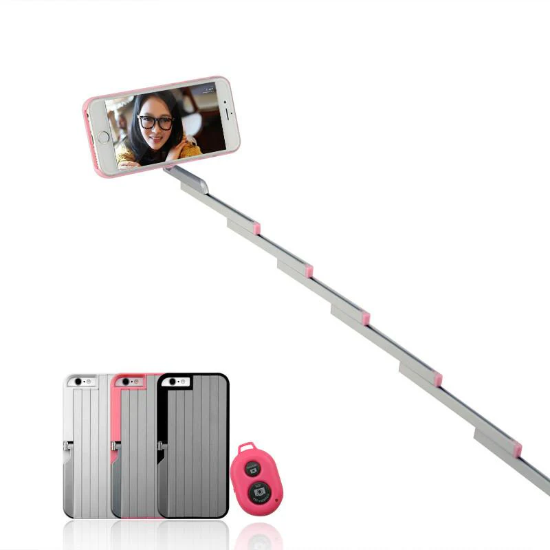 Selfie Stick Case for iPhone + Remote Controller
