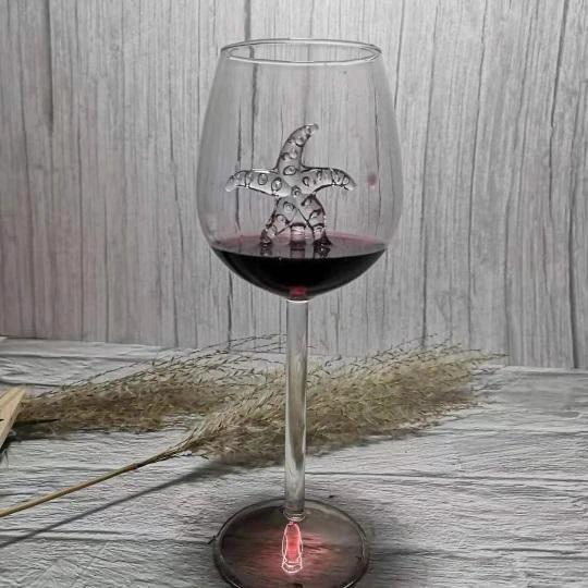 SHARK RED WINE GOBLET (Handmade)**2pcs** - Image 11
